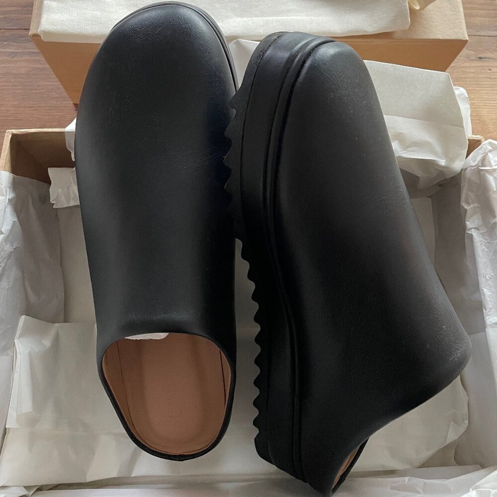 Lauren Manoogian - *New* - Moto Mule - Black Lather - Size 41